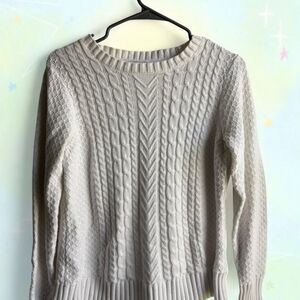 Studio Women's White and Cream Jumper